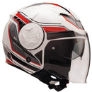 Casco Jet per Scooter Visiera Lunga CGM Chicago 129G Bianco XS - (53-54 cm)