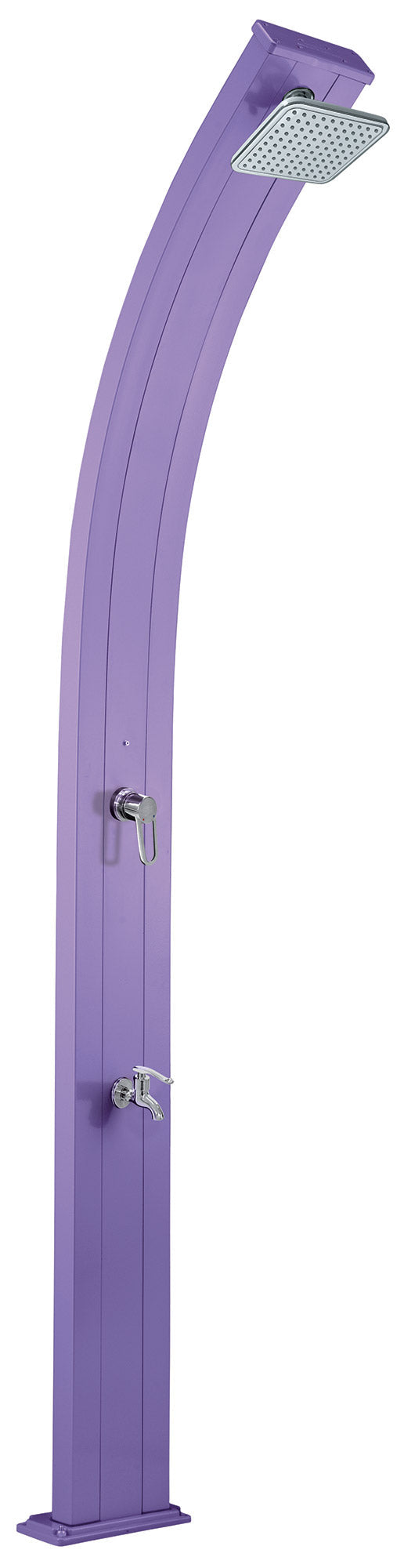 sconto Doccia Solare da Giardino 30L Miscelatore e Lavapiedi Viola