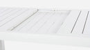 Tavolo da Giardino Allungabile 160/240x90x75 cm in Alluminio Hilde Bianco