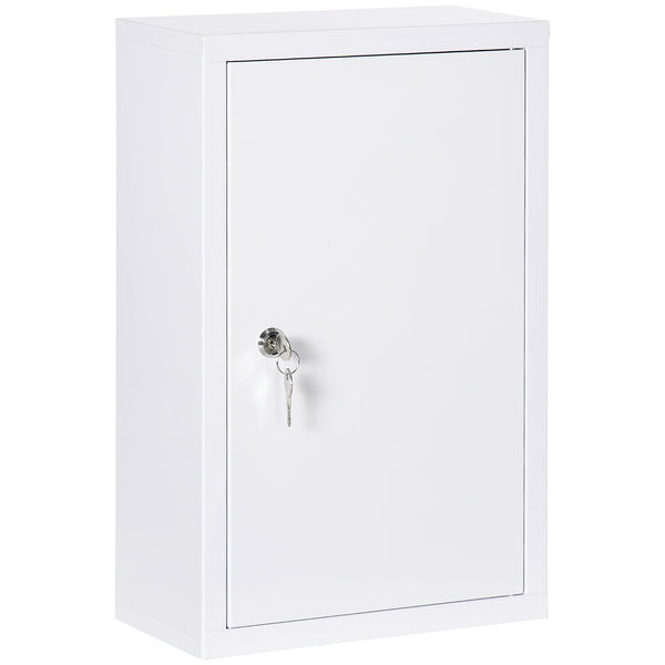 Armadietto Medicinali da Parete 30x14x46 cm 2 Chiavi in Acciaio Bianco online