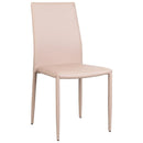 Set 6 Sedie 90x46x44 cm in Similpelle da Interno Tortora