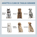 Ciotole per Cani Rialzate 60x30x36 cm con Cassetto in Acciaio Inox e Legno Bianco e Grigio