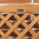 Fioriera da Giardino a Mezza Botte 45x45x180 cm  in Legno d'Abete Naturale