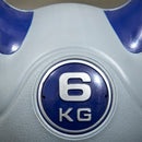 Kettlebell per Allenamento 6 Kg Base Piatta in PU e Sabbia Viola