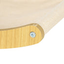 Mensola per Gatti da Parete 44,5x33x9 cm  in Truciolato e Tela Rovere