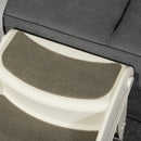 Scaletta per Cani e Gatti Pieghevole 3 Gradini Antiscivolo 49x38x38 cm  in Polipropilene Beige