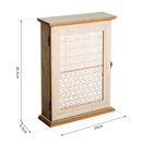 Scatola Porta Chiavi 20x6,5x26,5 cm  in Legno Decorato