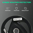 Set di 2 Dischi Pesi da 20 kg per Bilanciere Ø40x4,5 cm in Acciaio con Rivestimento in Gomma Nero