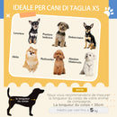 Trasportino per Cani e Gatti Pieghevole 56x31x37 cm Convertibile in Cuccia in PP e PVC Blu