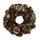 Coroncina innevata con bacche e fiori verde cm Ø30xh7,5