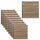 Set 10 Pannelli Decorativi Fonoassorbenti 58x58 cm in MDF Decoro B Verticale Rovere Aurora