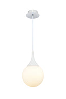 Lampada pendente Pendant in Metallo Dewdrop Bianco