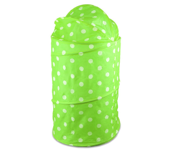 Cesto porta giochi o biancheria 40x80 cm pieghevole a molla Verde prezzo