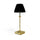 Lampada da Tavolo Ricaricabile Chantal Gold Velluto Nero