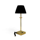 Lampada da Tavolo Ricaricabile Chantal Gold Velluto Nero