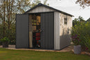Casetta da Giardino 229x287x242 cm Keter Oakland 759 Duotech Effetto Legno Spazzolato Grigio      