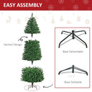 Albero di Natale Artificiale 225 cm 1146 Rami 450 Luci LED Bianche Verde