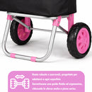 Carrello per la Spesa Poseidon Trolley con Rivestimento Termico 36x30x90 cm e Ruote Rosa      