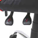 Sedia da Gaming 61x56x123 cm in Similpelle Nera e Rossa