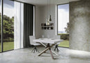 Tavolo Allungabile 140-400x90x77 cm Volantis Premium Bianco Frassino Telaio 4C 