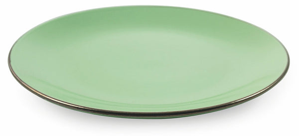 Set 6 Piatti Piani Ø27,5x3 cm in Gres Villa d'Este Home Tivoli Royal Light Verde Chiaro online
