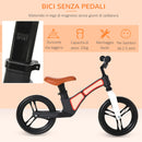 Bicicletta Pedagogica per Bambini in lega di Magnesio e Acciaio Nera