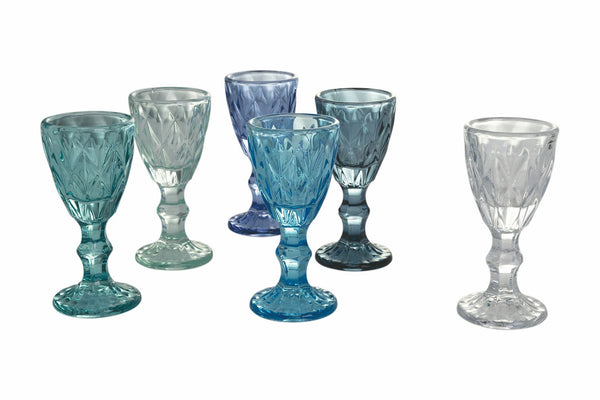 Set 6 Liquorini in Vetro 45 ml Villa d'Este Home Tivoli Prisma Ocean prezzo