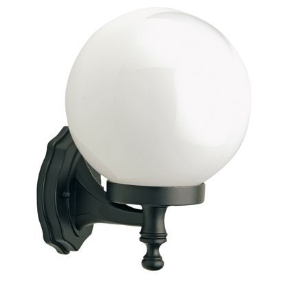 acquista Lampada Applique Piccola in Alto Colore Nero Diametro 20Cm per Esterno Linea Sfera Livos