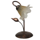 Lume 1xE14 Montatura Marrone Rame Vetro Satinato Sfumato Ambra E-Energy Melania