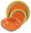 Servizio Piatti 18 Pezzi in Stoneware Soriani Saint Tropez Multicolor