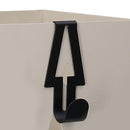 Portaombrelli in metallo albero nero quadro cm 15,5x15,5xh49