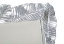Cornice Lefy 27,5x2,5x32,5 cm in Poliresina e Vetro Argento