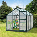 Serra da Giardino per Piante 190x252x201 cm in Policarbonato Anti UV Verde