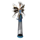 Fatina metallo blu e oro cm 32x12,7xh71,8