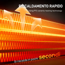 Termoventilatore in ABS e PTC da 2000W con Telecomando Oscillazione e Timer 30x22x82.5 cm Bianco      