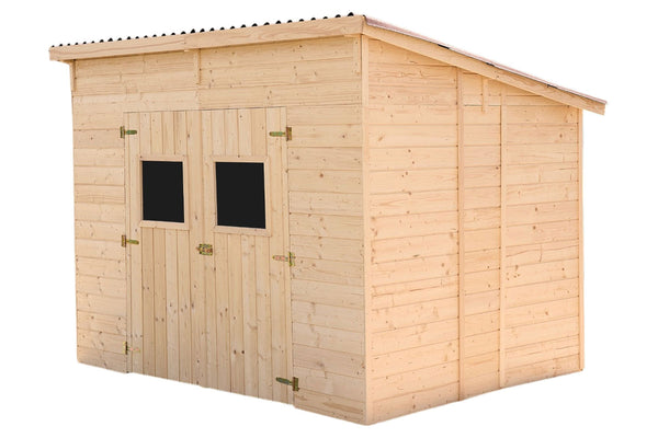 Casetta Box da Giardino 2,8x2 m Senza Pavimento in Legno Picea Massello 16mm Eden acquista