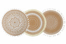 Set 6 Tovagliette Tonda in Juta Ø38 cm Villa d'Este Home Tivoli White
