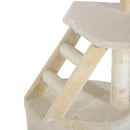 Albero Tiragraffi con Piattaforme Beige 55x40x125 cm 