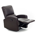 Poltrona Relax Reclinabile Manuale in Similpelle Camilla Marrone