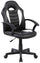 Sedia da Gaming Ergonomica per Bambini 55x56x99,5 cm in Similpelle Nera e Bianca