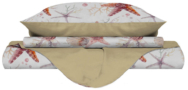 acquista Copripiumino con Stampa sul Sacco e Federe Doubleface Starfish