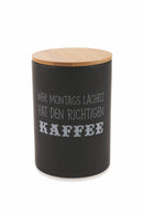 Set 3 Barattoli Sale Zucchero e Caffè 700 ml in Dolomite Coperchio in Bamboo VdE Tivoli 1996