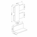 Mensole da Parete Belita antracite noce