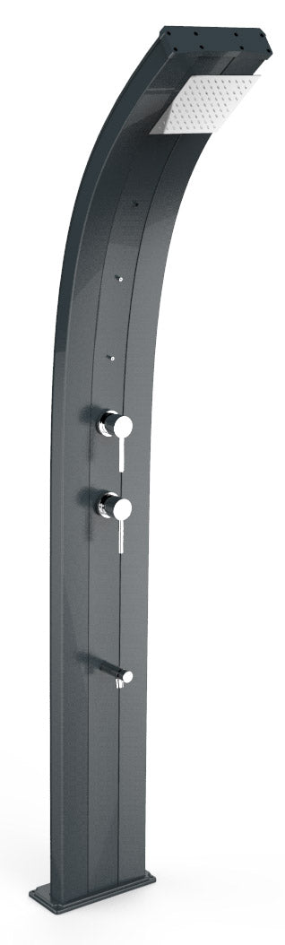 Doccia Solare da Giardino 40L Miscelatore Nebulizzatore e Lavapiedi Arkema Dada Grigio Antracite acquista