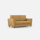 Divano 2 Posti 172x85x85 cm Yasel in Tessuto Ocra