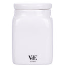 Barattolo Avena 9,5x9,5x14,5 cm in New Bone China VdE Tivoli 1996 Le Travisate Bianco