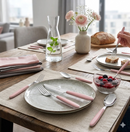 Servizio Set di Posate 24 pezzi in Acciaio Inox Eme Vero Rosa 39