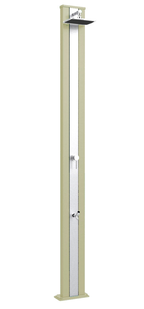 Doccia da Esterno Giardino Miscelatore e Lavapiedi Arkema Spring S Fascia Inox Champagne Bronze acquista