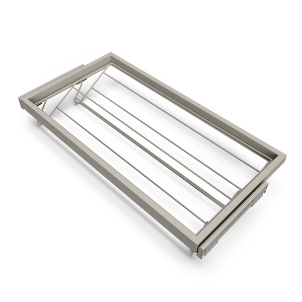 Kit Cassetto Portascarpe e Telaio per Armadio 900 mm in Alluminio e Plastica Emuca Grigio Pietra prezzo