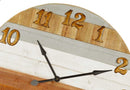 Orologio in legno bicolore cm Ø 91,5x6